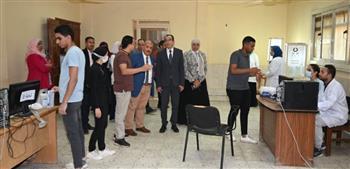 جامعة الفيوم: بدء إجراءات الكشف الطبي على الطلاب الجدد 