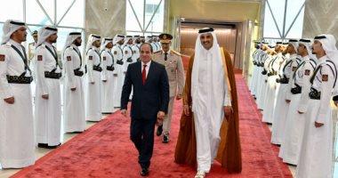 أمير قطر يشيد بالجهود المصرية الداعمة للشأن العربى والخليجي