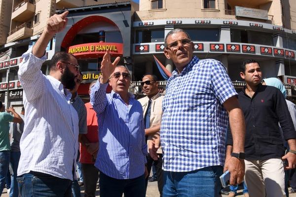محافظ الإسكندرية يتفقد مدخل شارع الهانوفيل الرئيسي