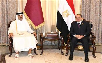   أمير قطر: زيارة الرئيس السيسي زادت العلاقات القطرية المصرية رسوخا