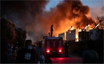   إخماد حريق داخل مخزن بشارع الجمعية الزراعية في الجيزة