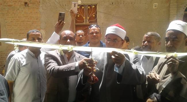 محافظ بنى سويف يُنيب رئيس مدينة الواسطى  في افتتاح مسجد صفط الشرقية