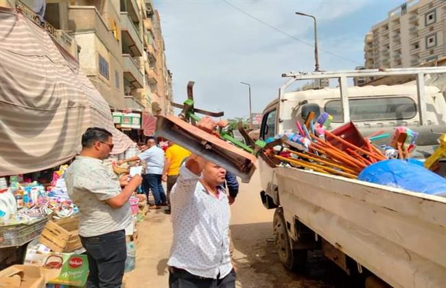 رفع ٥١٠ حالة إشغال طريق مخالف بدمنهور والدلنجات في حملات مكبرة