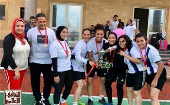فوز فريق جامعة طنطا لكرة القدم الخماسي للطالبات ببطولة الاتحاد الرياضي المصري