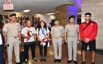   القوات المسلحة تستقبل الأبطال الرياضيين المشاركين فى بطولة العالم للمصارعة بـ صربيا