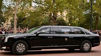   "الوحش".. معلومات عن سيارة بايدن التى حضر بها جنازة الملكة إليزابيث