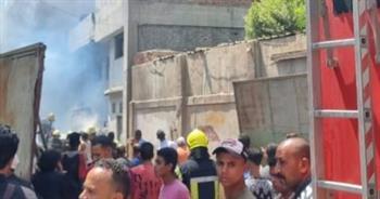اندلاع حريق فى منزل 4 طوابق بقرية طوه فى بنى سويف