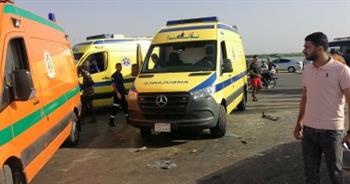   مصرع وإصابة 10 أشخاص فى حادث تصادم 3 سيارات ببورسعيد 