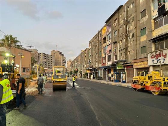 محافظة الإسكندرية: إنجاز 95% من أعمال الرصف في 24 شارعًا بحي غرب