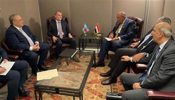   شكرى يلتقي وزير خارجية أذربيجان