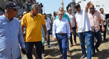   محافظ بورسعيد يتابع سير معدلات أعمال تطوير المرحلة الأولى من شارع 23 يوليو