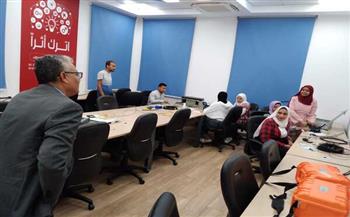   «غرباوي» يتفقد البرنامج التدريبى الألياف الضوئية بمركز ابداع مصر الرقمية