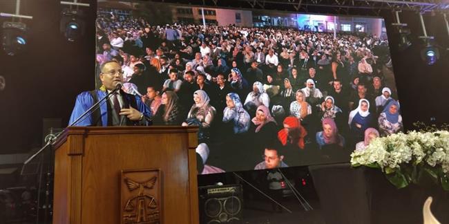 رئيس جامعة الإسكندرية يشهد حفل خريجي الدفعة 81 لكلية الحقوق