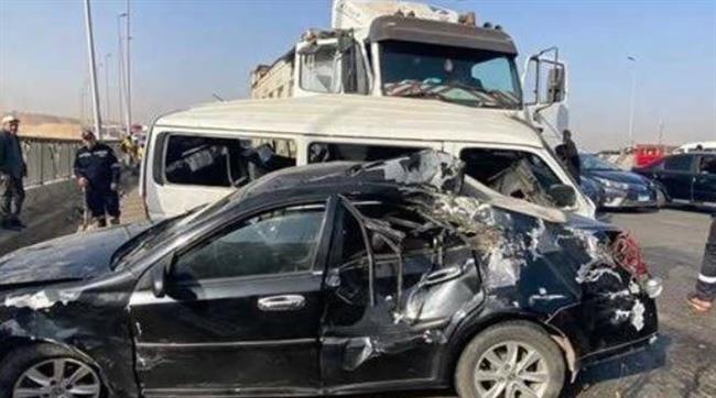 إصابة 5 أشخاص في تصادم سيارتين بالمنيا 