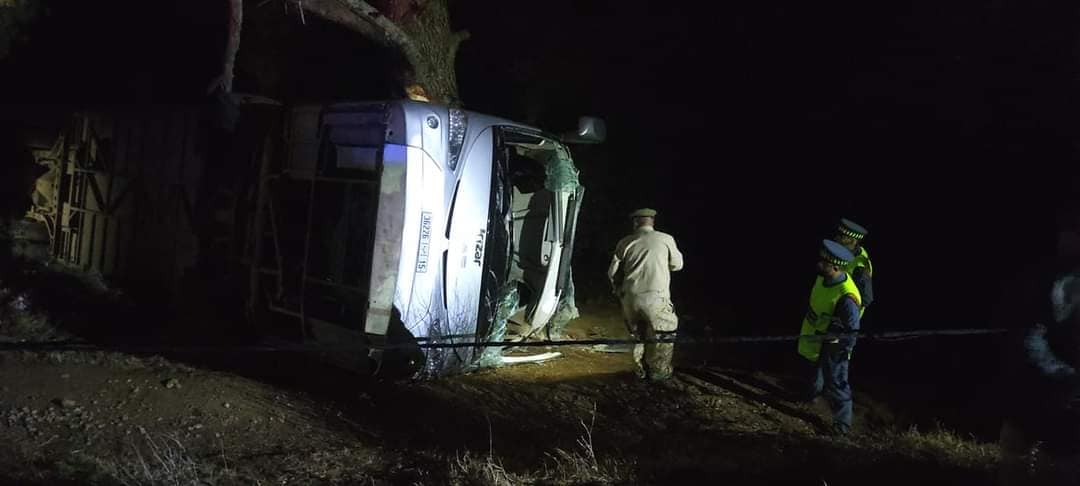 إصابة 31 شخصا إثر انقلاب حافلة في المغرب