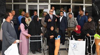 محافظ قنا يستقبل الفوج الأول من ذوى الاحتياجات الخاصة المستفيدين بالأطراف صناعية 