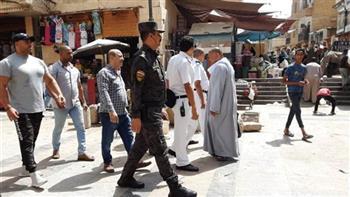 إزالة 75 حالة إشغال للباعة الجائلين بأسوان