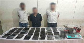 ضبط 15 كيلو من الحشيش و3 بانجو بحوزة 3 عناصر إجرامية ببنى سويف