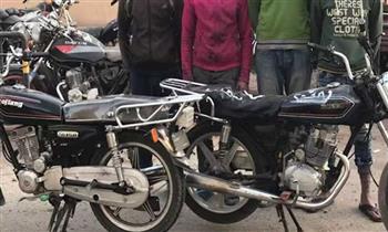   حبس عصابة سرقة الدراجات النارية فى حلوان