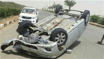   إصابة 4 أشخاص بإصابات متفرقة فى حادث انقلاب سيارة بكفر الشيخ