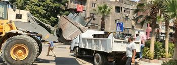 محافظة الجيزة تحقق الانضباط بشارع طلعت حرب بإمبابة