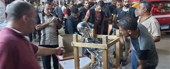 حملة مكبرة لإزالة الإشغالات بسوق الصابرين بحي العجمي