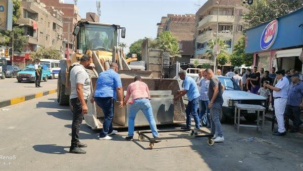 رفع 72 حالة تعد للمطاعم بشارع طلعت حرب في إمبابة