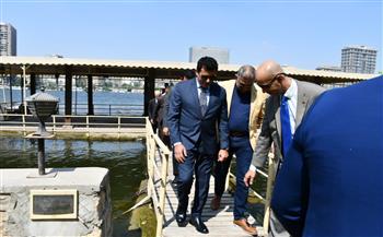   وزير الشباب يقوم بجولة تفقدية بمقر الإتحاد المصري للشراع والإنزلاق على الماء