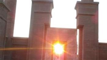   احتفالية تعامد الشمس على معبد هيبس بمدينة الخارجة اليوم