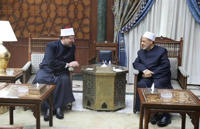 الإمام الأكبر يستقبل وزير الأوقاف بمشيخة الأزهر 