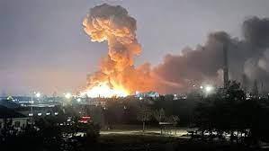 10 انفجارات تدوي في مدينة خيرسون