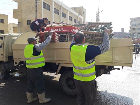 إزالة 139 حالة إشغال بنطاق مركز ومدينة إيتاي البارود