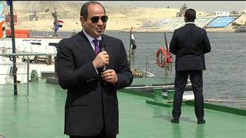   بث مباشر.. الرئيس السيسى يتفقد قناة السويس بالإسماعيلية