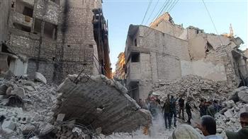   وفاة 11 شخصا جراء انهيار بناء بسوريا