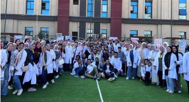 جامعة بنها تنظم قافلة طبية متكاملة بقرية ميت كنانة بطوخ