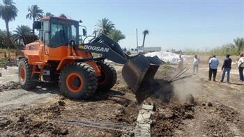   إزالة 53 حالة تعد على الأراضي الزراعية وأملاك الدولة بثلاثة مراكز بكفر الشيخ