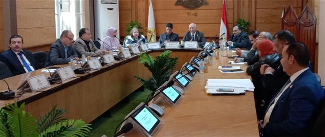 رئيس جامعة بنها يترأس اجتماع مجلس إدارة الوحدة المركزية للتخطيط الاستراتيجي