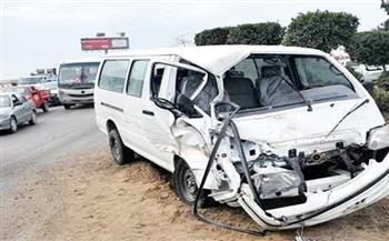   7 مصابين فى حادث سير مروع على صحراوى سوهاج 