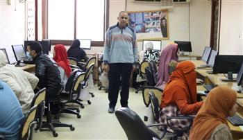 مركز التحول الرقمي بجامعة جنوب الوادي يجري اختبارات لـ 120 باحثا