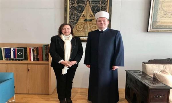 سفيرة مصر لدى لوبليانا تبحث مع مفتى سلوفينيا تعزيز العلاقات مع الأزهر