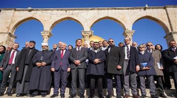   وفد أوروبي كبير يزور المسجد الأقصى في القدس الشرقية المحتلة