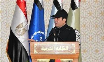 السيسى: انضمام طلبة جدد للأكاديمية العسكرية مهمة عظيمة