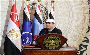 الرئيس السيسي: القوات المسلحة والشرطة نجحت في القضاء على الإرهاب