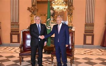 أبو الغيط يبحث مع ⁦‪وزير خارجية إيطاليا قضية فلسطين والتعاون العربي الأوروبي