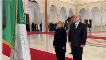   رئيسة الحكومة الإيطالية تصل الجزائر في زيارة رسمية على رأس وفد رفيع