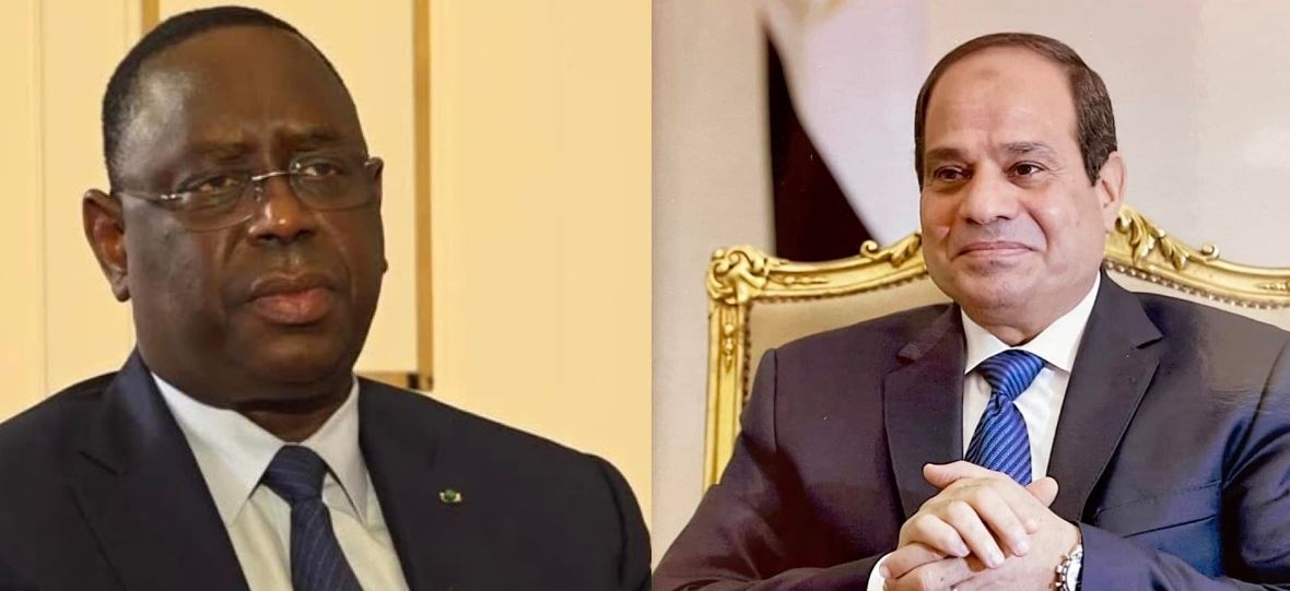 السيسى يتلقى اتصالا هاتفيا من رئيس السنغال ماكى سال