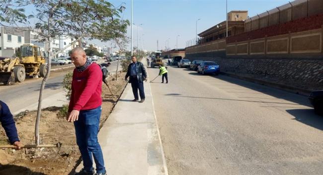 رئيس جهاز الشروق يوجه برفع كفاءة و زراعة وتجميل جزيرة محور الصناعات الصغيرة