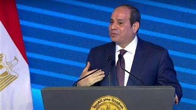 الرئيس السيسى: الأزمة الحالية نتاج تداعيات أزمات عالمية كبيرة ولا علاقة لها بالمشروعات التنموية في مصر