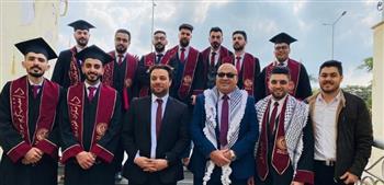 سفارة فلسطين تحتفل بطلابها من خريجى طب المنصورة