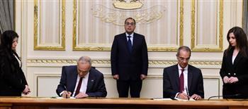 رئيس الوزراء يشهد توقيع مذكرة تفاهم بين مصر وفلسطين في مجال تكنولوجيا المعلومات